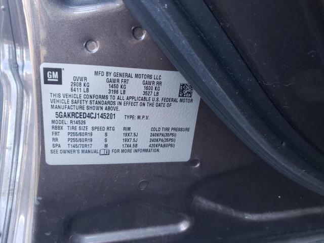 2012 BUICK ENCLAVE - 5GAKRCED4CJ145201