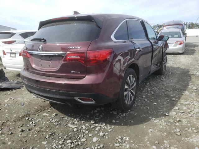 2016 ACURA MDX TECHNO 5FRYD4H48GB023767