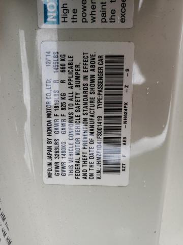 2015 HONDA CR-Z JHMZF1D41FS001419