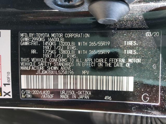 2020 LEXUS GX 460 LUX JTJGM7BX1L5258196