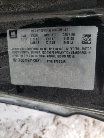 2016 CHEVROLET CAMARO SS 1G1FF3D71G0163521