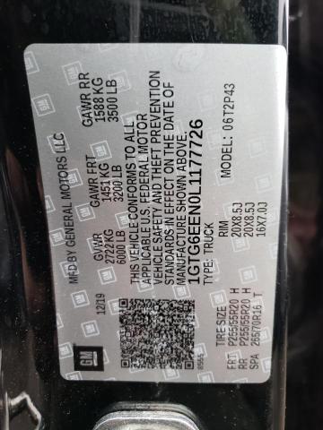 2020 GMC CANYON DEN 1GTG6EEN0L1177726