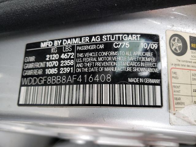 2010 MERCEDES-BENZ C 300 4MAT - WDDGF8BB8AF416408