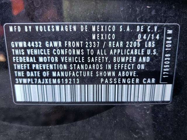 3VWPL7AJXEM619213 Volkswagen Jetta Tdi 2014. Фото: 9