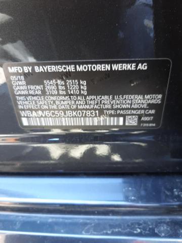 2018 BMW 640 XIGT WBAJV6C59JBK07831