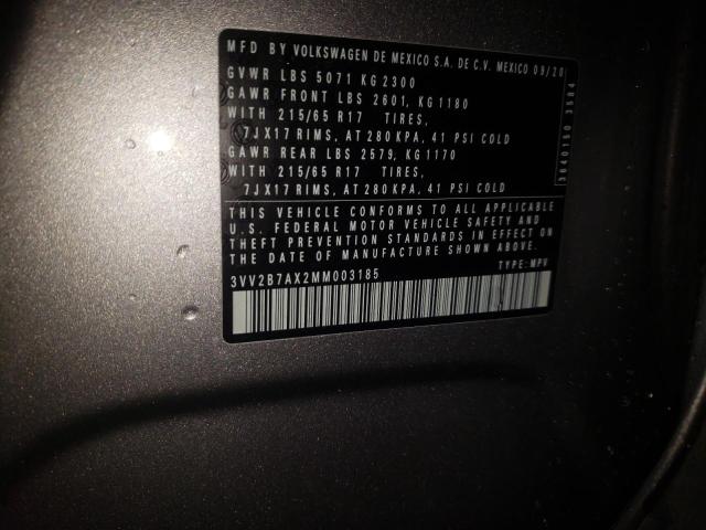 2021 VOLKSWAGEN TIGUAN SE 3VV2B7AX2MM003185
