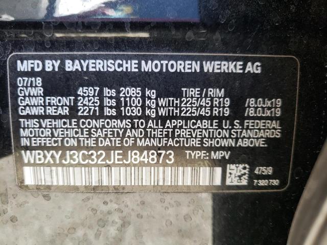 2018 BMW X2 SDRIVE2 WBXYJ3C32JEJ84873
