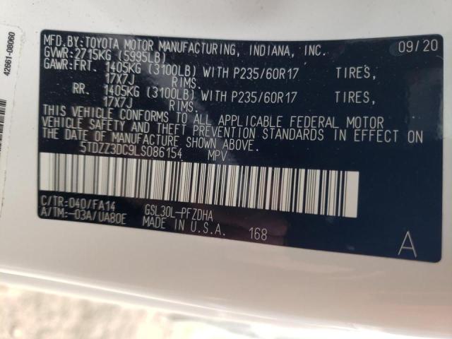 2020 TOYOTA SIENNA L 5TDZZ3DC9LS086154