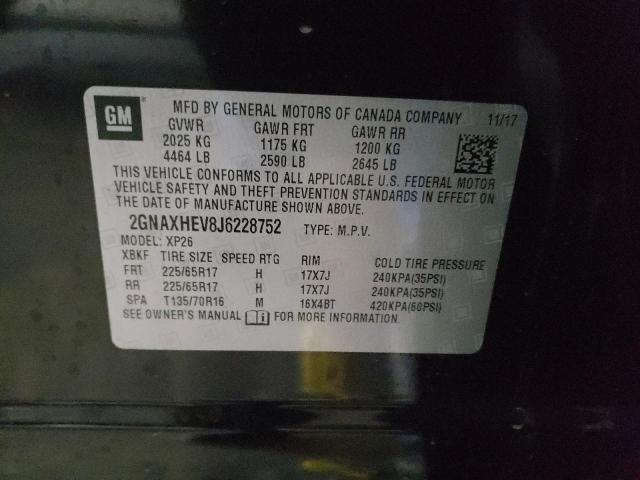 2018 CHEVROLET EQUINOX LS 2GNAXHEV8J6228752