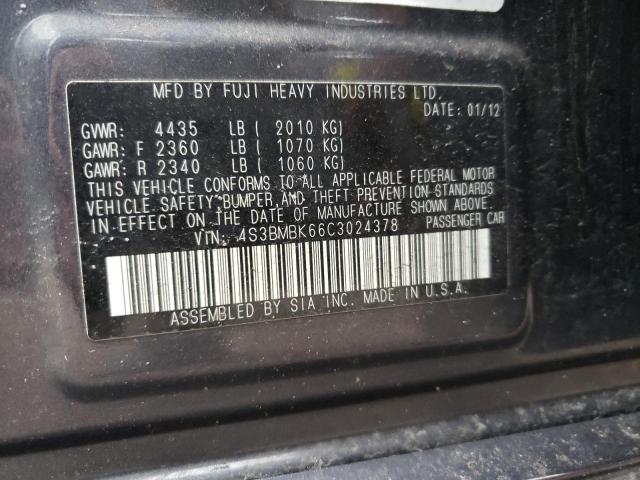 4S3BMBK66C3024378 Subaru Legacy 2.5 2012. Фото: 9