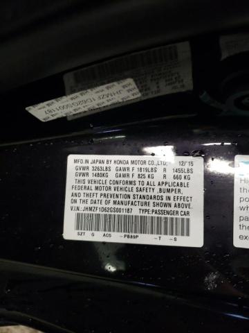 JHMZF1D62GS001187 Honda Cr-Z Ex 2016. Фото: 9