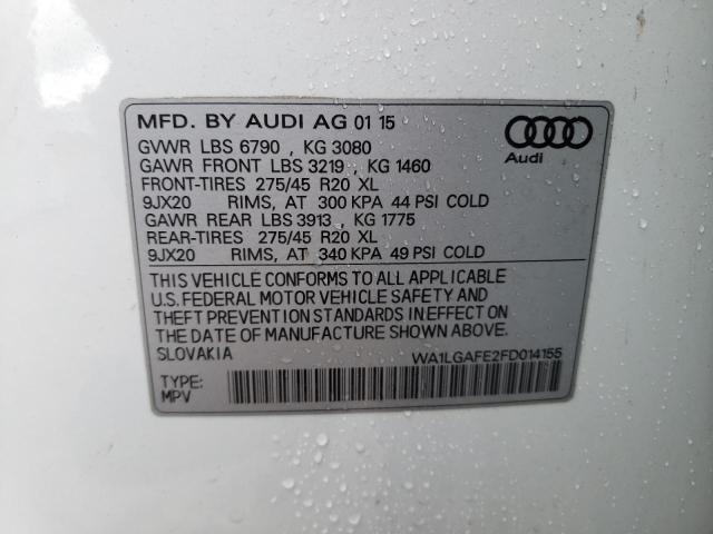 2015 AUDI Q7 PREMIUM - WA1LGAFE2FD014155