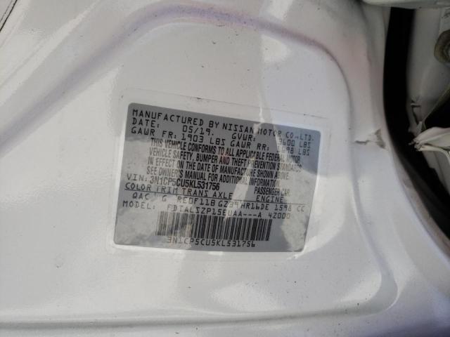 2019 NISSAN KICKS S 3N1CP5CU5KL531756