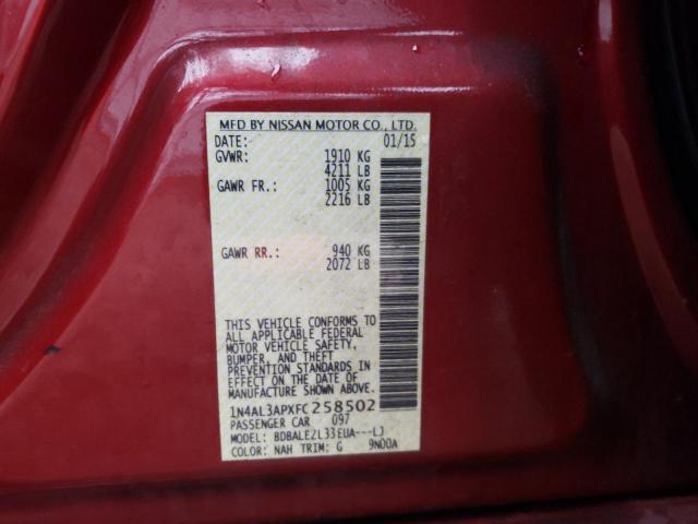 2015 NISSAN ALTIMA 2.5 - 1N4AL3APXFC258502