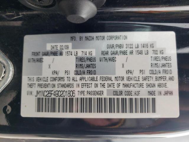 JM1NC26F490201806 Mazda Mx-5 Miata 2009. Фото: 9