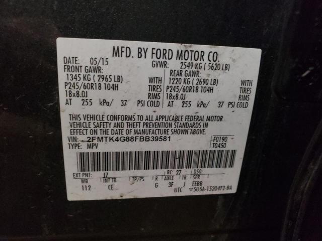 2015 FORD EDGE SE - 2FMTK4G88FBB39581