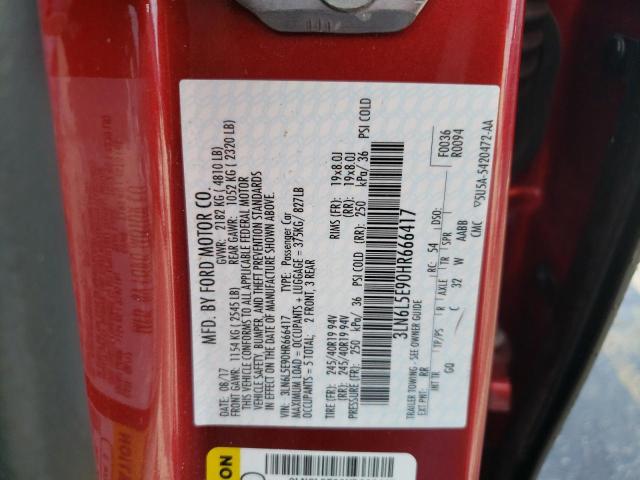 2017 LINCOLN MKZ RESERV 3LN6L5E90HR666417