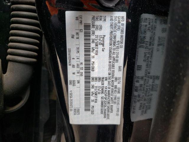 1FADP3F22GL394896 Ford Focus Se 2016. Фото: 9