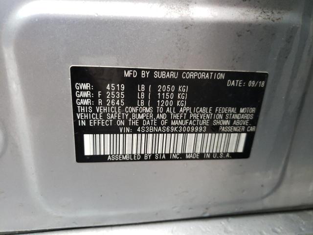 2019 SUBARU LEGACY SPO 4S3BNAS69K3009993