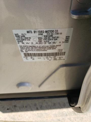 2011 FORD EDGE SEL - 2FMDK4JCXBBA94882