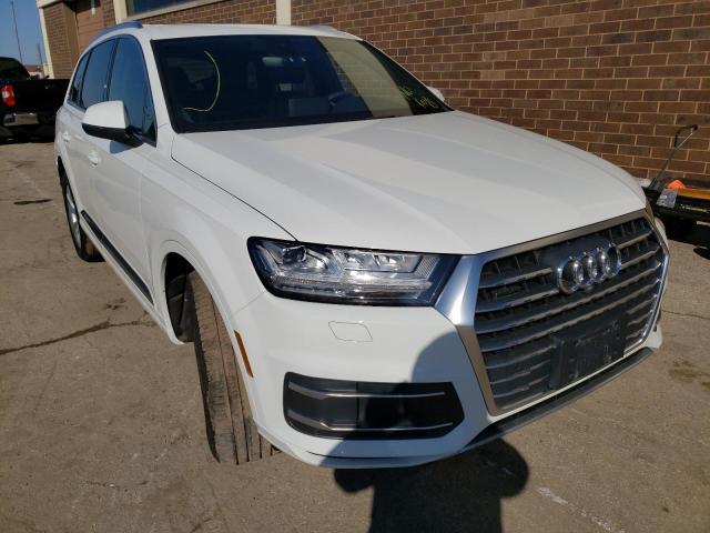 Salvage cars for sale from Copart Wheeling, IL: 2017 Audi Q7 Premium