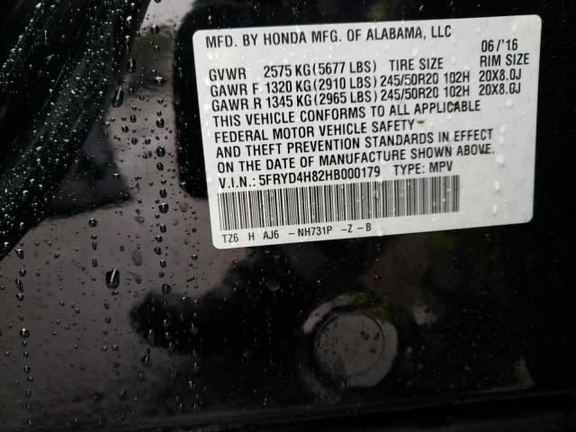 2017 ACURA MDX ADVANC 5FRYD4H82HB000179
