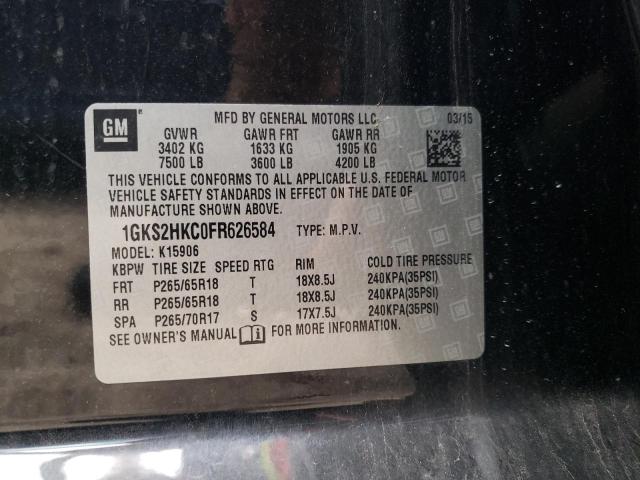 2015 GMC YUKON XL K 1GKS2HKC0FR626584