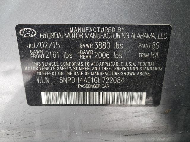 5NPDH4AE1GH722084 Hyundai Elantra Se 2016. Фото: 9