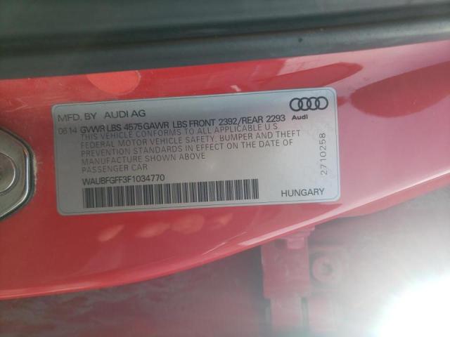2015 AUDI S3 PREMIUM WAUBFGFF3F1034770