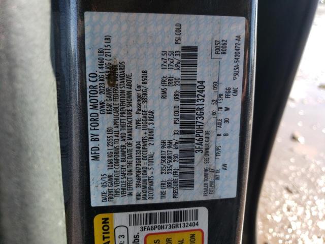 2016 FORD FUSION SE 3FA6P0H73GR132404