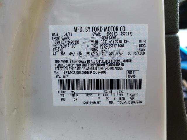 2011 FORD ESCAPE LIM - 1FMCU0EG5BKC09406