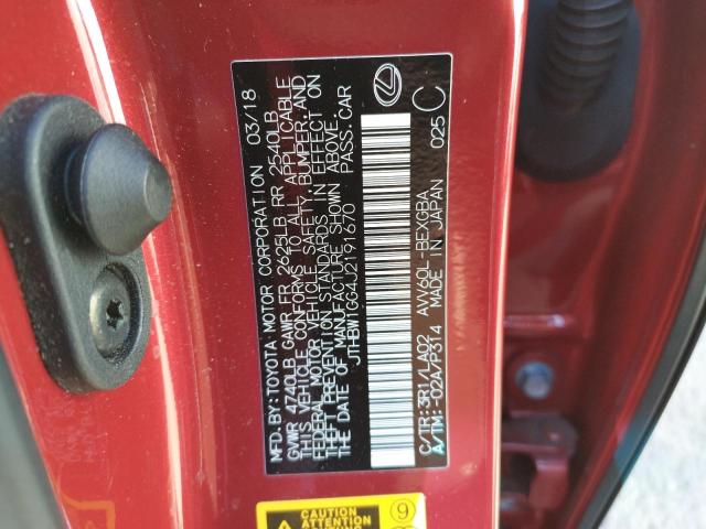 2018 LEXUS ES 300H JTHBW1GG4J2191670