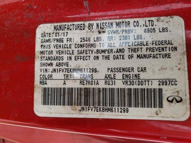 2017 INFINITI Q60 RED SP JN1FV7EK8HM611299