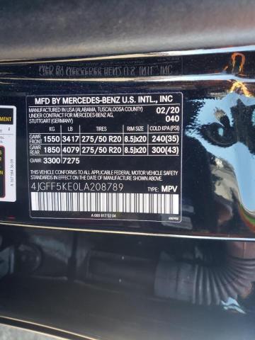 2020 MERCEDES-BENZ GLS 450 4M 4JGFF5KE0LA208789