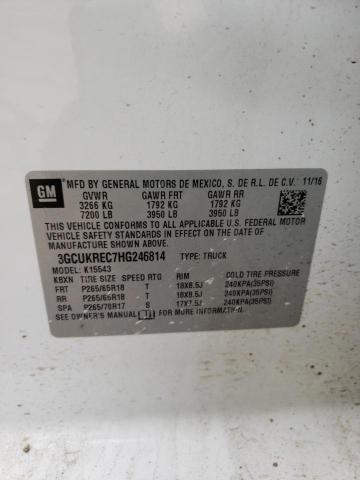 2017 CHEVROLET 1500 SILVE 3GCUKREC7HG246814