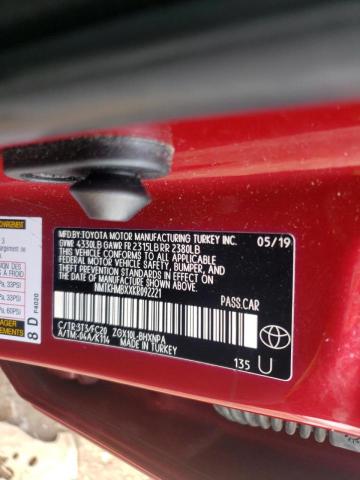 2019 TOYOTA C-HR XLE NMTKHMBXXKR092221