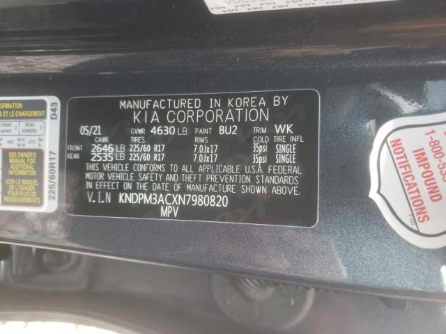KNDPM3ACXN7980820 Kia Sportage L 2022. Фото: 9