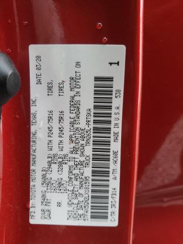 2020 TOYOTA TACOMA DOU 5TFAX5GN2LX181595