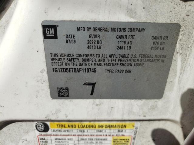 1G1ZD5E70AF110746 Chevrolet Malibu 2Lt 2010. Фото: 9