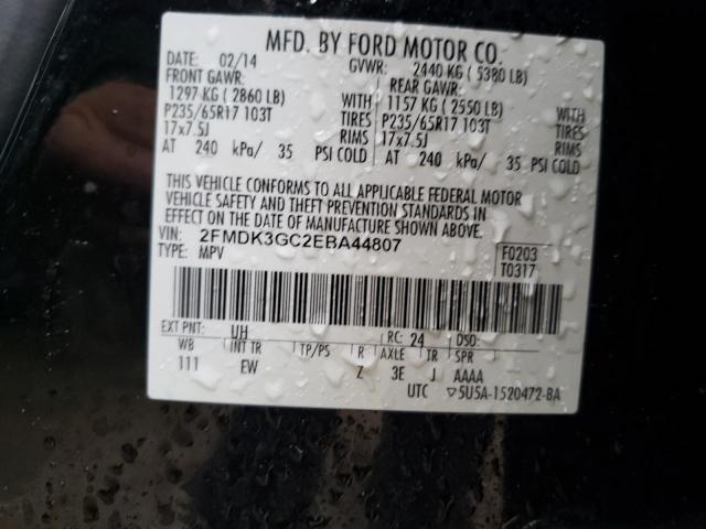2FMDK3GC2EBA44807 Ford Edge Se 2014. Фото: 9