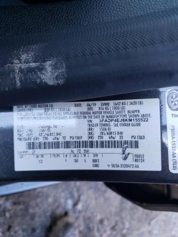 2019 FORD FIESTA SE - 3FADP4EJ8KM155522