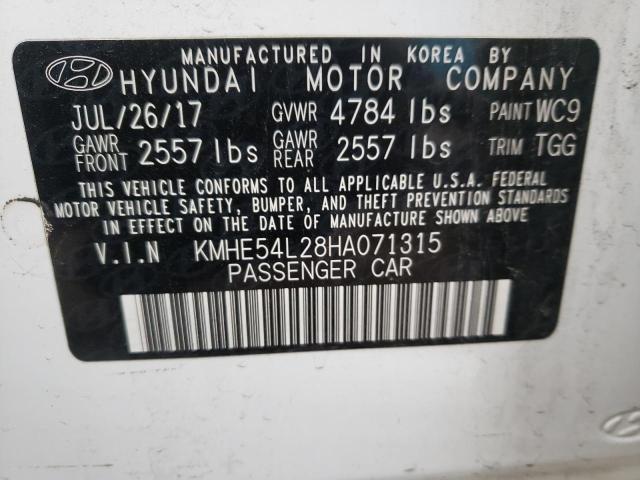 2017 HYUNDAI SONATA PLU - KMHE54L28HA071315