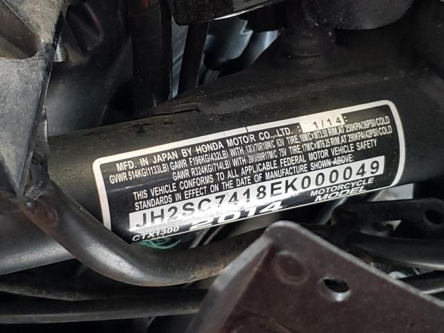 2014 HONDA CTX1300 JH2SC7418EK000049