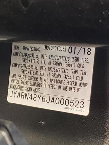 2018 YAMAHA MT10 C JYARN48Y6JA000523