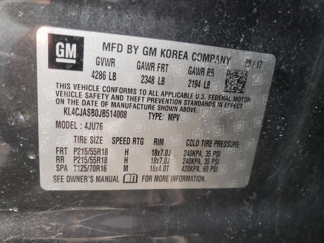 KL4CJASB0JB514008 Buick Encore Pre 2018. Фото: 9