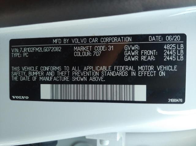 7JR102FM2LG072082 Volvo S60 T5 R-D 2020. Фото: 9