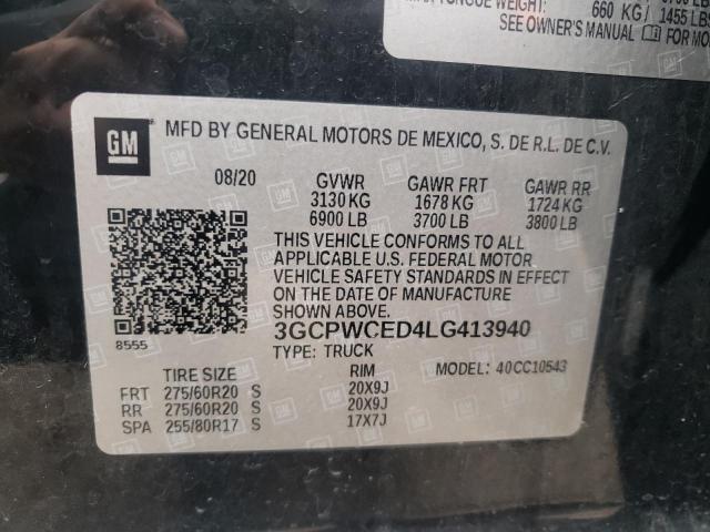 3GCPWCED4LG413940 Chevrolet Silverado 2020. Фото: 9