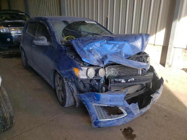 Salvage cars for sale from Copart Rocky View County, AB: 2016 Chevrolet Sonic RS