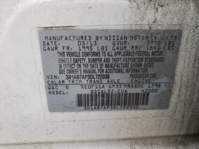 2013 NISSAN SENTRA S - 3N1AB7AP3DL722030