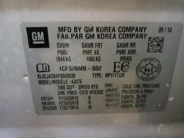 2015 BUICK ENCORE - KL4CJASB4FB040930